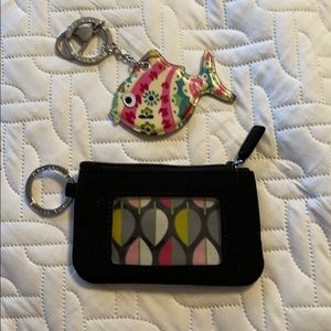 Vera Bradley keychain and ID/card case